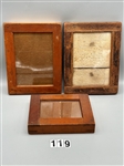 (3) Wood Antique Contact Printing Frames; Scovil, E. & H.T. Anthony