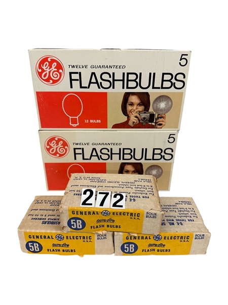 (3) Dozen Flashbulbs GE #5 or Sylvania Press #25 Or Both