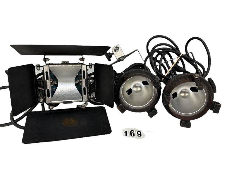 (3) Berkey Colortran Photographers Hot Lights; Quartz King, Mini Lite