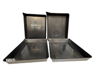 (4) 11x14 Black Plastic Darkroom Developing Trays