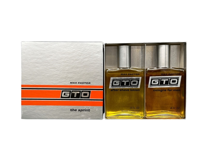 Max Factor GTO The Sprint Cologne & After Shave Dual Pack in Original Box