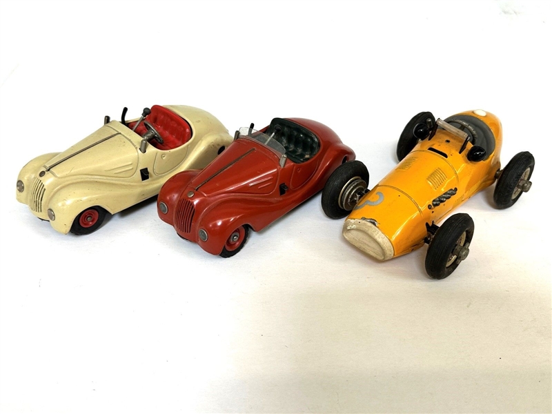 (3) 1950s Schuco Cars