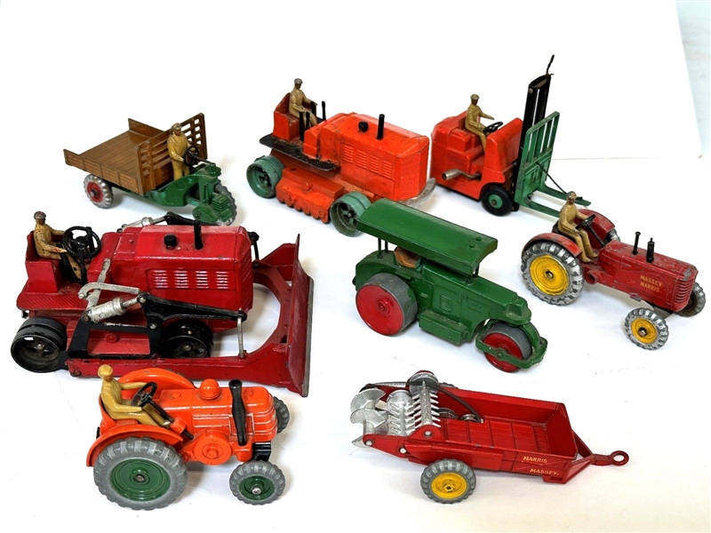 (8) Dinky Tractor & Road Workers