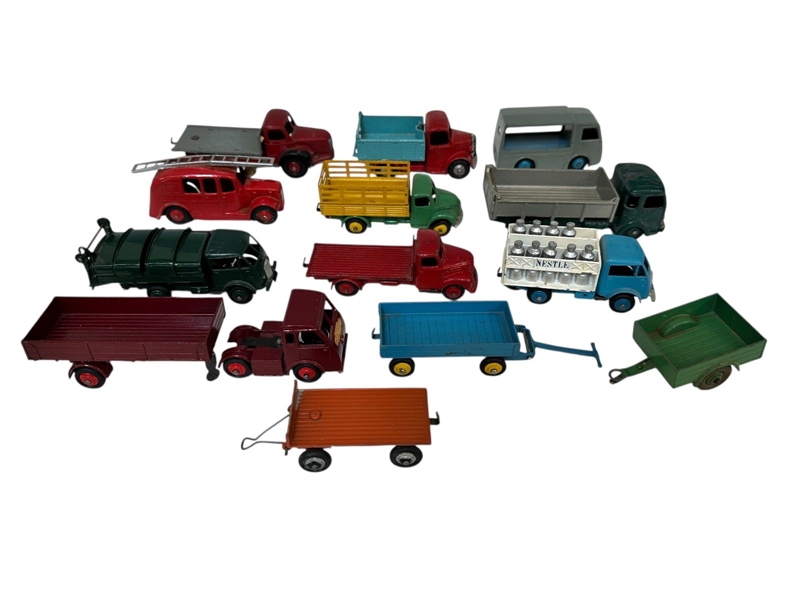 (10) Group of Dinky Trucks and Trailers