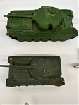 (10) Vintage Dinky Planes, and Tank Toys