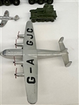 (10) Vintage Dinky Planes, and Tank Toys