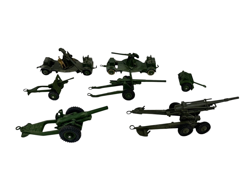 (7) Vintage Dinky Military Vehicles