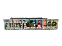 (142) 1954 Bowman Football Cards: Matthews, Atkins, Graham, Layne, Gifford, Nomellini, Lattner