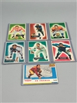 (6) 1955 Bowman Football Cards, (1) 1955 Topps All American Card