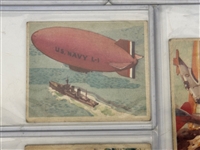 (9) 1938 Goudey Action Gum R1 Non Sport Trading Cards