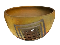Barry Bernstein Raku Pottery Bowl