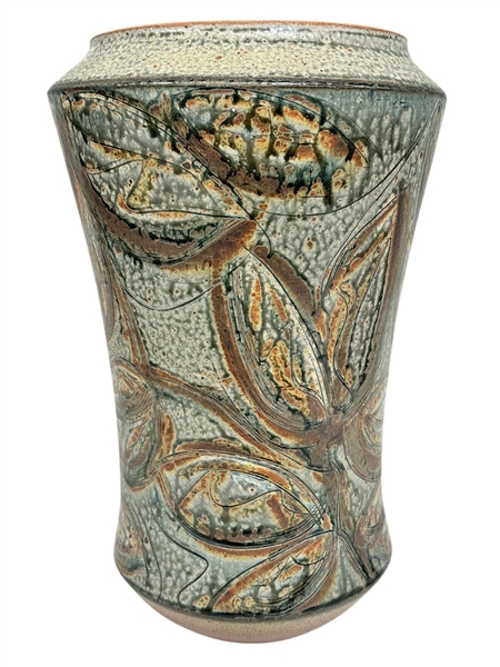 Art Pottery Brutalist Vase Signed Morrett