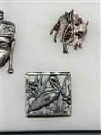 (9) Sterling Silver Brooches