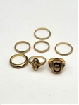(7) 10k Gold Rings