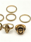 (7) 10k Gold Rings