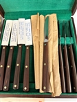 Group of Cutco Cutlery With Sleeves and Hangers
