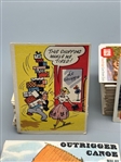 1957 Topps Goofy Series Postcard Set, 1955 Sails & Rails Cards