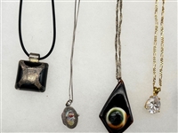 (8) Sterling Silver Necklaces With Pendants
