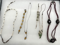 (4) Sterling Silver Necklaces, (2) With Matching Bracelets
