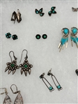 (25) Pairs Sterling Silver Earrings Including Taxco, Mexico