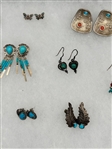 (25) Pairs Sterling Silver Earrings Including Taxco, Mexico