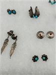 (25) Pairs Sterling Silver Earrings Including Taxco, Mexico