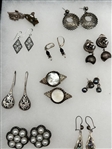 (30) Pairs of Sterling Silver Earrings