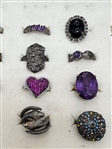 (14) Sterling Silver Rings