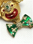 Ciner Enamel Brooch Coco the Clown