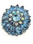 (2) Julianna Delizzer and Elster Rhinestone Brooches