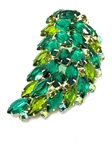 (2) Julianna Delizzer and Elster Rhinestone Brooches