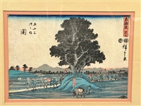 Pair of Hiroshige (1818-1858) Woodblocks