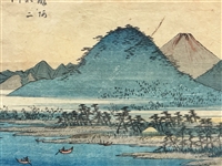 Pair of Hiroshige (1818-1858) Woodblocks