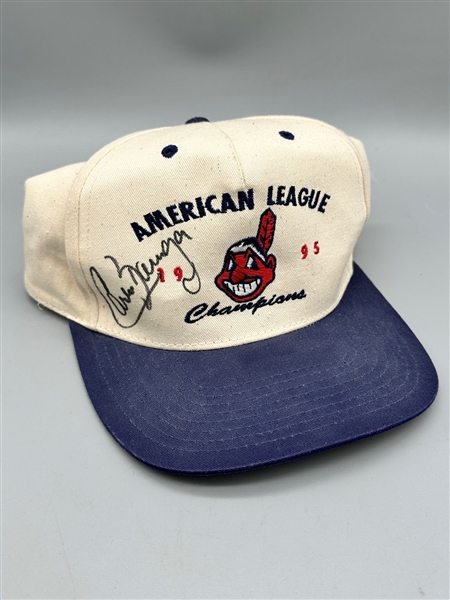 Carlos Baerga Cleveland Indians Autographed Baseball Hat