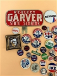 Large Group of Political Buttons and Pin Backs, Memorabilia