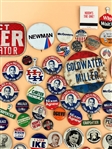 Large Group of Political Buttons and Pin Backs, Memorabilia