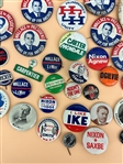 Large Group of Political Buttons and Pin Backs, Memorabilia