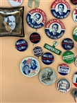 Large Group of Political Buttons and Pin Backs, Memorabilia