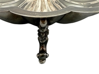 Sheridan Silver Plated Three Footed Serving Dish with Fish Accent and Two Wells