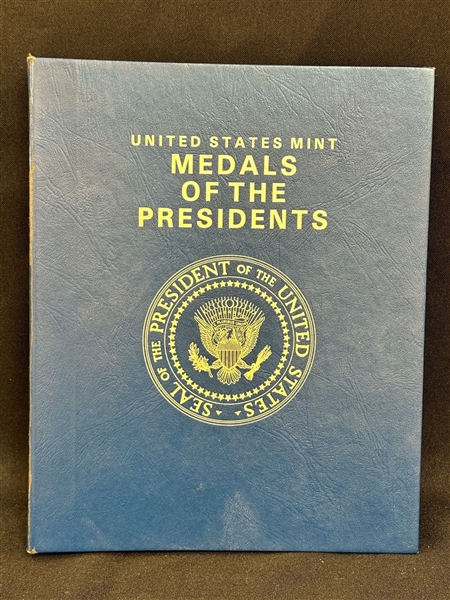 US Mint Medals of the Presidents in Binder High Relief Copper To Clinton