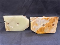 Pair Marble Horse Bookends