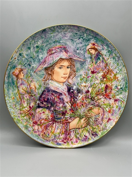 Edna Hibel Hutschenreuther Commemorative Plate