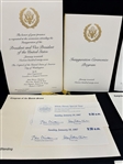 Jimmy Carter, Bill Clinton, George H.W. Bush Inauguration, Program, Tickets and Envelopes