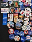 (382) Al Gore Presidential Campaign Political Buttons