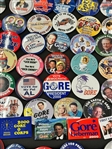 (382) Al Gore Presidential Campaign Political Buttons