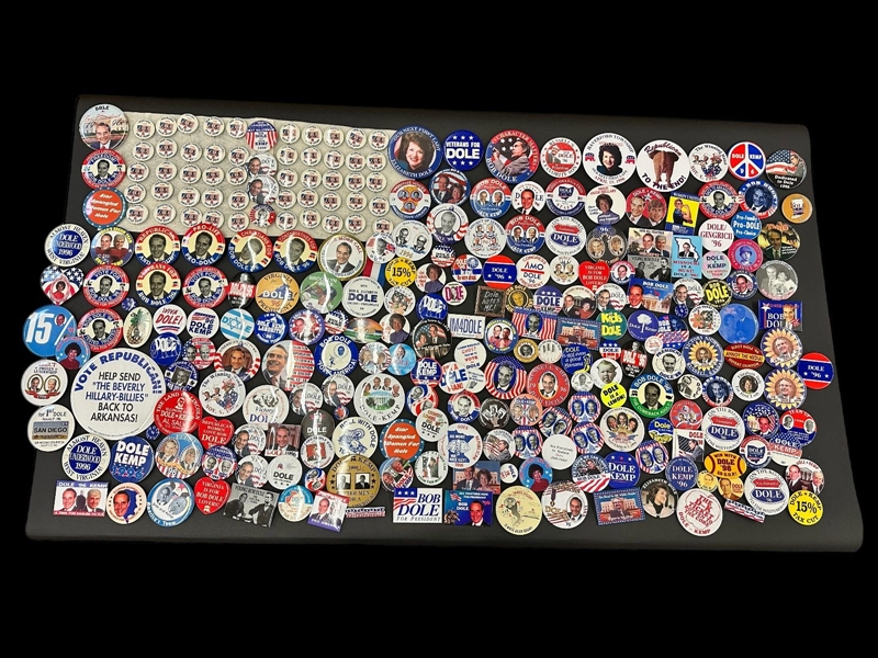 (265) Bob Dole Political Campaign Buttons