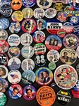 (286) John Kerry Political Campaign Buttons
