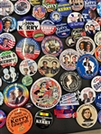 (286) John Kerry Political Campaign Buttons