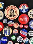 (42) Group of Early Political Buttons and Pins