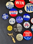 (42) Group of Early Political Buttons and Pins